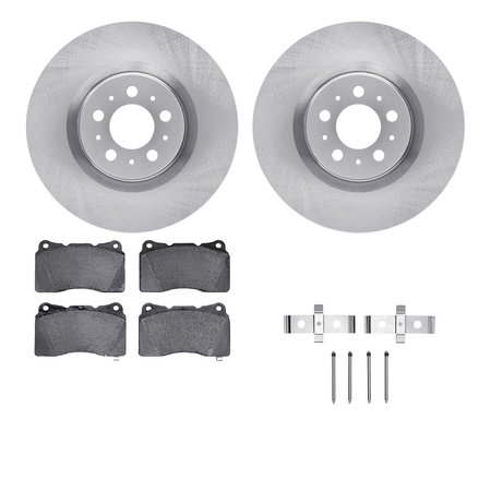 DYNAMIC FRICTION CO 6512-27214, Rotors with 5000 Advanced Brake Pads includes Hardware 6512-27214